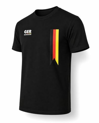 ATHLEJOY Maglia Germania Coppa del Mondo 2026 - per Uomo & Donna - per Il Campionato Mondiale di Calcio - Articolo da Tifoso Germany, Nero, L