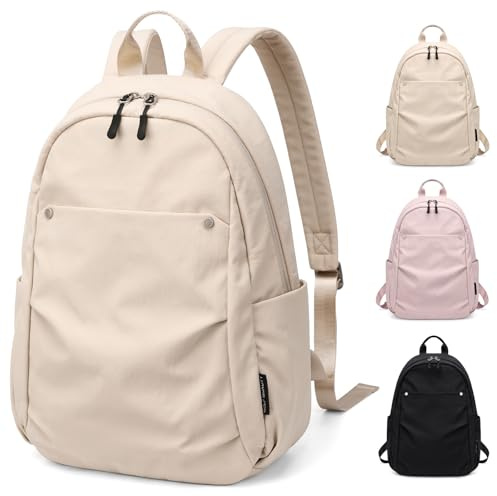 GOLF QUALITY Mochila Mujer Pequeña Mochilas Portátil 13 Pulgadas Ordenador Backpack Mochila Bolso Mochila Viaje Antirrobo, Impermeable Casual Mini Backpack para Oficina Universidad Compras Uso Diario