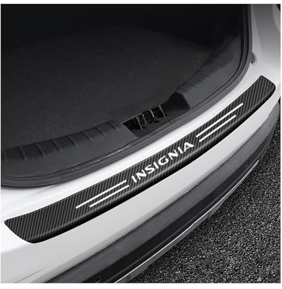 Genérico Carbono Protector de Parachoques Trasero para Opel Insignia，Coche Fibra Tira Sticker de Umbral de Puerta de Maletero Accesorios