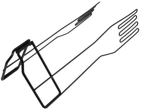 Generic Glove Dryer Rack for Kitchen Gloves Foldable Drying Rack Drainage for Mitten and Sponges Black Painted Steel for Sink Use
