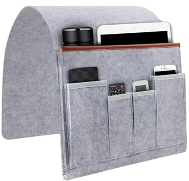 Soporte para mando a distancia, organizador de sillón, soporte remoto antideslizante | Bolsa de almacenamiento multifuncional para reposabrazos de sofá, para el hogar, el estudio