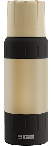 SIGG - Gourde Isotherme 0,5L - Alpine Star, avec Gobelet - 15h Chaud, 56h Froid - Compacte & Robuste - Étanche - Sans BPA - Avec Extra Grip Pour Outdoor, Camping & Randonnée - Acier Inoxydable - Beige