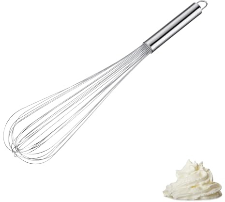 Westmark Schneebesen Pro – Flexibler Rührbesen aus Edelstahl – Praktischer Quirl für Eier, Teig & Co – Aufschlagen, Rühren & Vermengen – Silber, 48 cm