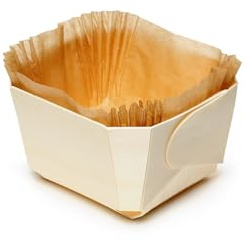 FaisTonGateau - Lot de 10 pani-moule panibois Comtesse de cuisson en bois - Moule de cuisson bois avec sa caissette plissée papier