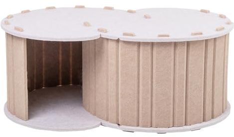 Katzenhöhle Donut | Abnehmbares Filz Versteck Katzenhöhle | Großes Kratztunnel Spielhaus Für Katzen Und Kaninchen, Innenbereich & Spielzeit