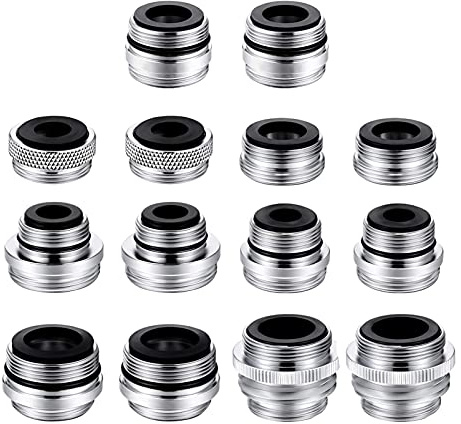 QUMIIRITY 2sets Faucet Adapter Kit Brass Aerator Adapter Garden Hose Connector Water Filter Sink Faucet Scenario