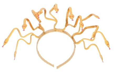 ERINGOGO Halloween Schlangen Kopfschmuck Medusa Haarreif Party Kostüm Accessoire für Damen Mädchen Cosplay Fasching Karneval Dekoration