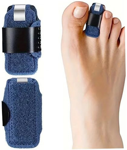 Whyzsjnclg Férulas para dedos para enderezar dedos en martillo, 2 piezas Alisador de en martillo Alisador transpirable respetuoso con la piel con placa de aluminio Corrector de para mujeres super