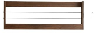 Lkvent Wandmontierter, einfacher Zeitschriftenhalter aus Holz, rechteckig, for Schlafzimmer, Küche, Wohnzimmer, Homeoffice