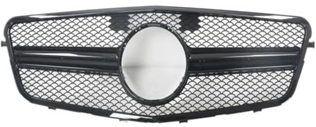 Front Nieren Für Mercedes Für Benz W212 E-Klasse (2009–2013) E300 E350 E200 Limousine: Oberer Stoßfänger-Motorhauben-Gitter(Schwarz)
