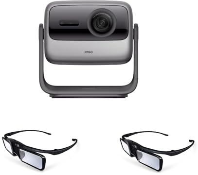 JMGO N1S Pro Beamer 4K Triple Laser + 2* Wiederaufladbare aktive 3D-Shutterbrille