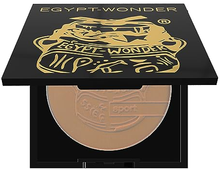 EGYPT-WONDER Compact Single Matt Puder | Mineral Powder für jeden Hauttyp | Gesichtspuder für einen ebenmäßigen, matten Teint | Make Up Powder | Das Original Mineralpuder seit 1980-10g