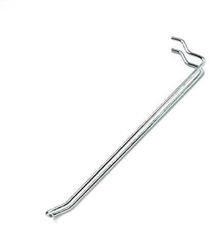 Bulk Hardware BH01887 Gancio a Occhiello per Pannello Forato, 200 mm, Bianco, Set di 10