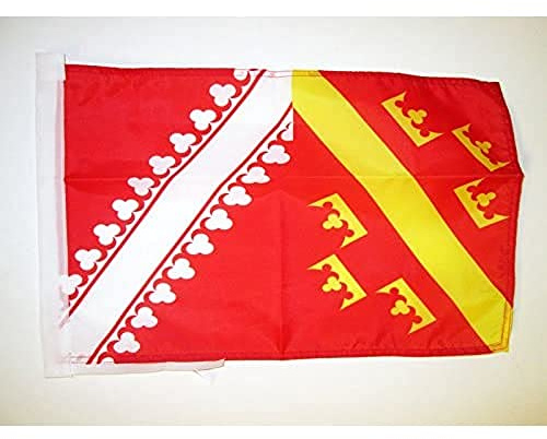AZ FLAG Drapeau Alsace Ancien 45x30 cm Alsacien Polyester 100D Cordelettes | Usage intérieur et extérieur Drapeau décoratif coutures doubles et bords renforcés