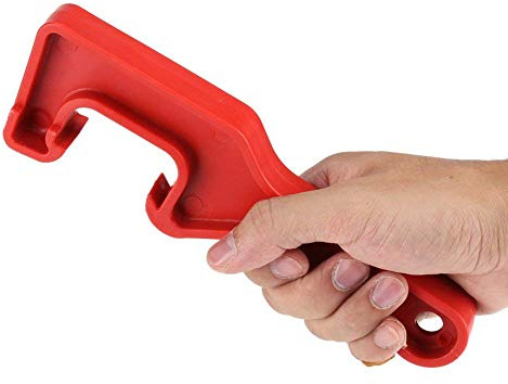 Plastic Paint Bucket Can Lid Pail Opener Opening Tool for Home Office Garage(Red)