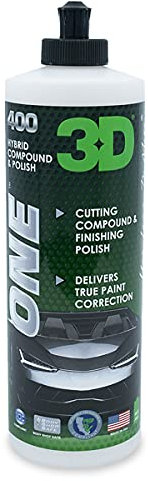 ONE Hybrid compound and polish | cutting compound finish and polish | delivers true paint correction | professional detailing | 3D