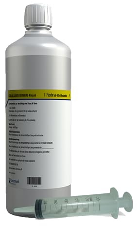 APIFORMES Set: Oxalsäure Bernburg 40mg/ml - 460 ml Konzentrat - 1000 ml Flasche von SERUMWERK Bernburg Dosierspritze