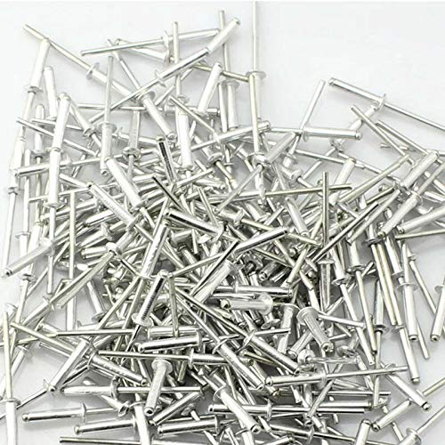 BE-TOOL 50 Stück Nieten Aluminium Pop Nieten Großflansch Hohlkopf Blindnieten 2,4/3,2/4/4,8mm (4,8 x 25mm)