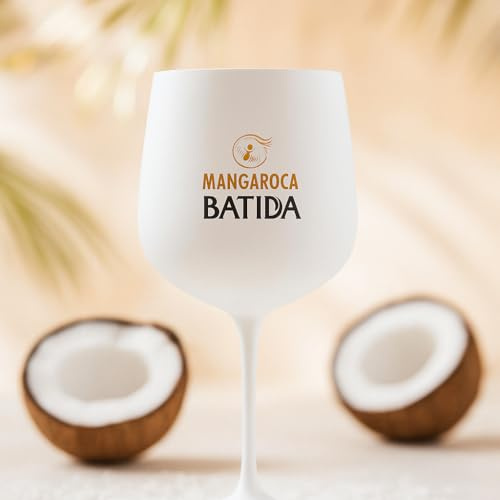 Batida de Coco Glas Mangaroca - weiß Bachelor Weinglas Ballonglas 1 Stück