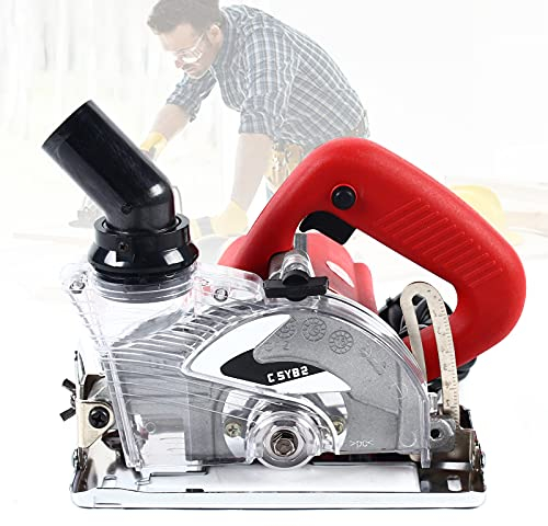 Sierra circular de mano eléctrica profesional, 1800 W, ideal para cortes de madera, metal blando, azulejos y plástico (orientable 0-45°, profundidad de corte: 41 mm, hoja de sierra circular: 125 mm)