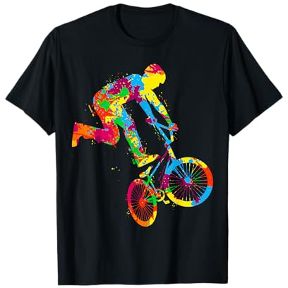 BMX Rider Bike Bicicletta Stunt Racing Bambini Ragazzi Maglietta