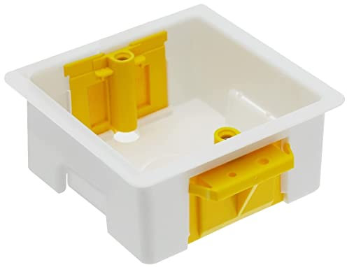 Litt up Single Dry Lining Back Box/Pattress Box 35mm 1 Gang, White, Premium Quality Strong Box