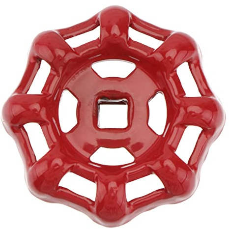 ULTECHNOVO Roter Ventilgriff Metall Handrad Ersatzgriff Für 5X5 Mm Ventilschaft Wasser Hahn Absperrventil Radgriff Robust Und Einfach Zu Bedienen