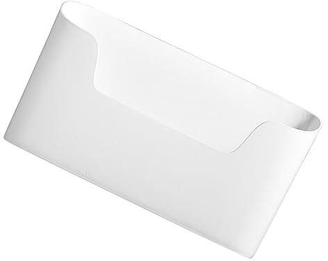 DRESSOOS Box Organizer Dokumentenständer Aufbewahrungsbox Hängebox Kein Stanzen Kunststoffbehälter Aktenregal Weiß Hängender Badezimmerkorb Wandhalterung Wandaufhängung Kleine, 5S7WU719F0913NYW3