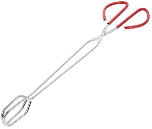 INOOMP Stainless Steel Long Handle Barbecue Carbon Clip Tongs for Grill and Oven Heat-Resistant Charcoal Food Clip Anti-Scald BBQ Tool Random Color