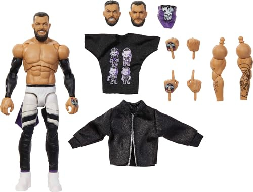 Mattel WWE Ultimate Edition - Figura de acción y Accesorios, Juego Coleccionable de Finn Balor de 6 Pulgadas, Cabezas y Manos Intercambiables, 30 Puntos de articulación