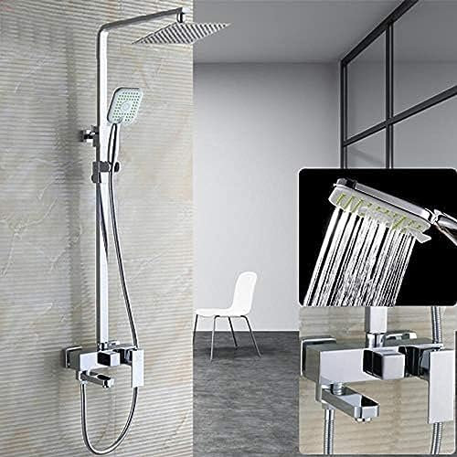 Pommeau De Douche En Laiton Chromé 10 , Robinet De Baignoire, Bec Mitigeur, Pulvérisateur À Main, Colonne De Douche