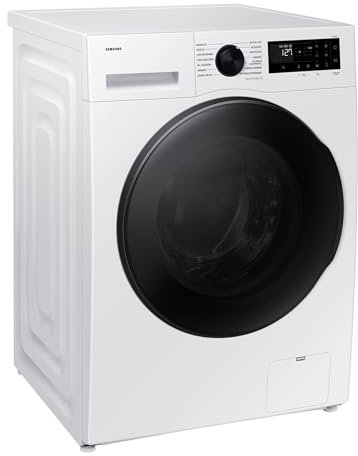 Samsung WD90DG5B15BEEG AI Waschtrockner, 9+6 kg, Extra energiesparend, EEK: D/A (-10%), Waschmaschine und Trockner in einem, AI Ecobubble, SmartThings AI Energy Mode, Hygiene-Dampfprogramm, Weiß