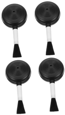 4 Stück-Pack Luftgebläse mit Pinsel aus Kunststoff, Schwarz | Handyobjektive und Brillen, für Outdoor Aufnahmen und Reisen, Effiziente Reinigung