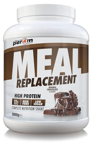 Per4m Meal Replacement Diet Shake Powder | High Protein Low Calorie Weight Loss Shake | Vegetarian Gluten Free Nutritionally Complete Slimming Drink | 30 Serving (1800g, Double Chocolate)
