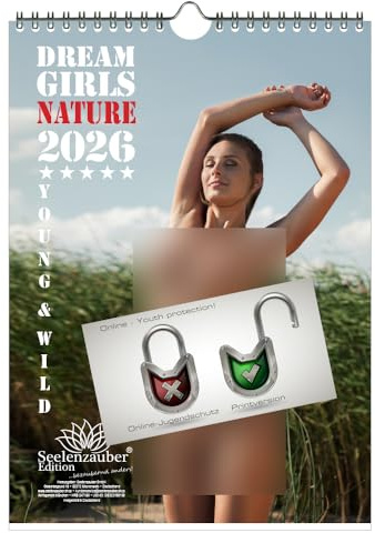 Sexy Dreamgirls natur DIN A4-kalender för 2026 flickor erotisk skog natur – själsmagi