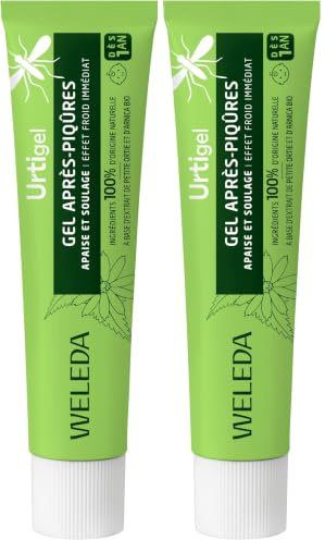 WELEDA- Urtigel Après-piqûres - Effet froid immédiat - Texture gel non grasse - NATRUE*- Bio**- Vegan*** -25 G (Lot de 2)
