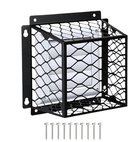 Vogelschutzgitter für Trockner, Abluftventil-Abdeckung, wetterbeständiger Schutz, 17,8 x 12,7 cm, verzinkter Stahlschild, robust und rostfrei, ideal für 8,6 cm große Abzugshaube