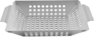 Grillkorb, antihaftbeschichtet, mit Löchern, Grillschalen, Gemüse-Grillpfannen für Outdoor-Grill, Wok, Grill, Kochgeschirr