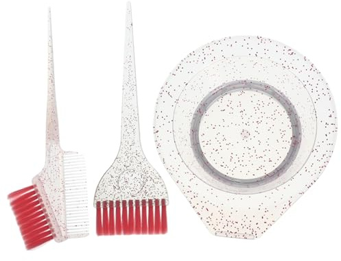 VALICLUD Haarfärbeset Mit Wiederverwendbarem Haarfärbepinsel Und Rührschüssel Leicht Zu Reinigen Borstendesign Für Gleichmäßige Haarfarbe Skalierte Schale Zum Mischen Professionell Für Salo