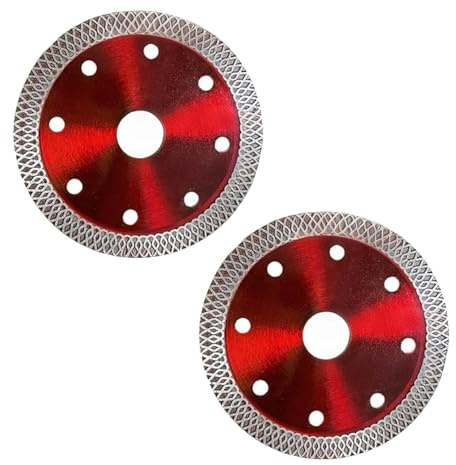 Tile Cutting Disc - ShiningUU 2-Pack 115mm Diamond Cutting Disc for Angle Grinder | Fast Cuts on Porcelain, Stone, Concrete & Marble
