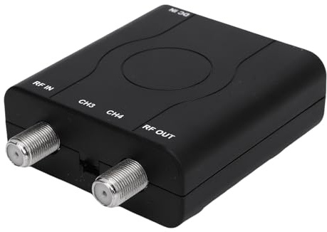 Tosuny HD Multimedia to RF Modulator, PAL 1080P Control Coaxial Converter with HD Multimedia Interface 1.4 and HDCP 1.4, for PC Laptop Game Console TV Box DVD Player CCTV DVR