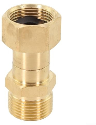 Junta giratoria de latón M22 de 14 mm para accesorios de lavadora de alta presión