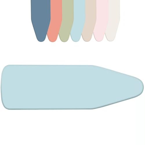 OPOLDBDMAC 120x40 130x40 140x40cm Elastico Panno per Stirare Universale Copertura di Ricambio per ASSE da Stiro，Tavola da Stiro Grande Accessorio Ricambio Copri(Light Blue,130x50cm/51x19in)