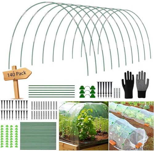 YeahBoom 50 PCS Folientunnel für Hochbeet,Pflanztunnel Bögen für Hochbeet,Tunnelbögen Hochbeet,Pflanztunnel für Hochbeet,Gewächshausreifen für Hochbeet,Gewächshaus Tunnel Bögen