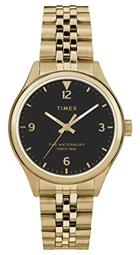 Timex DamenArmbanduhr Analog Quarz Edelstahl TW2R69300