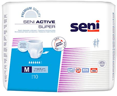 Seni Active Super Inkontinenzslip Einmal M, 10 St