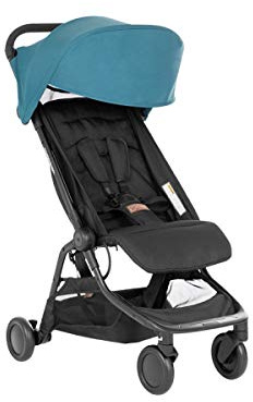 Mountain Buggy Nano V3 (2020+) barnvagn i teal med resväska