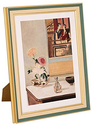 Bilderrahmen, A4 Retro Harz Fotorahmen Set Tisch Fotorahmen Kreative Dekoration Bilderrahmen Wandbehang Wohnzimmer Schlafzimmer Desktop-Display-Ständer (Farbe : Blau, Größe : 10×15cm)