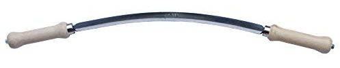 Muller Drawknife Straight Handles Longer, 16-1/2 Convex Curved Blade is Great for debarking, etc, Bark Draw Knife Made in Austria 2092,020