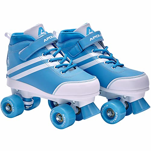 Apollo Disco Roller Soft Boots | Größenverstellbare Kinder Rollschuhe | Bequeme Rollerskates Damen | Rollschuhe Damen & Mädchen in Größen 31-42 | Trendige Roller-Skates für Kids und Erwachsene
